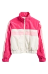 Marci Kids' Track Windbreaker Jacket In Pink