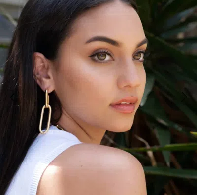 Marcia Moran Drop Paperclip Earrings In Gold