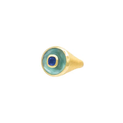 Marcia Moran Women's Annie Ring Blue And Lapis