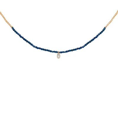 Marcia Moran Women's Blue Aquata Necklace In Lapis