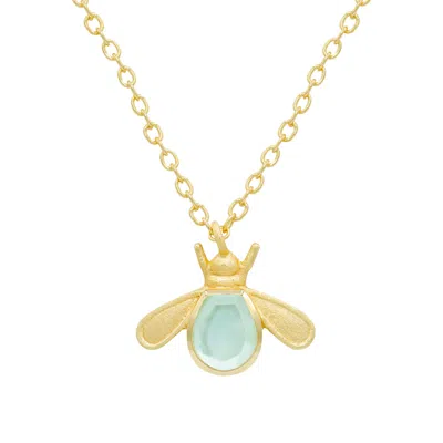 Marcia Moran Women's Blue Bumble Necklace In Aqua