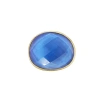 Marcia Moran Women's Blue / Gold Haven Cocktail Tanzanite Doublet Ring