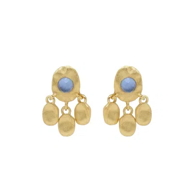 Marcia Moran Women's Blue Sol Earrings In Tanzanite