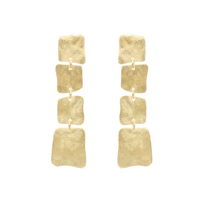 Marcia Moran Women's Gold Amina Multi Square Post Earrings