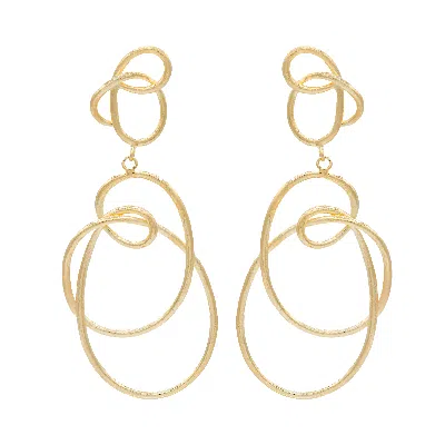 Marcia Moran Women's Gold Aster Earrings