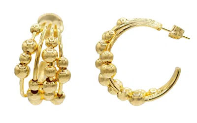 Marcia Moran Women's Gold Aurora Hoop Earrings