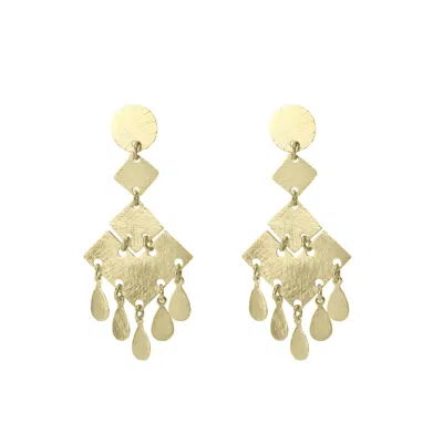 Marcia Moran Women's Gold Blair Chandelier Earrings
