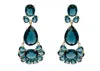 Marcia Moran Women's Gold / Blue Rowan Earrings In Green