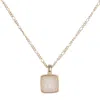 Marcia Moran Women's Gold Boxie Square Druzy Necklace