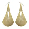 Marcia Moran Women's Gold Brae Hinged Drop Earrings