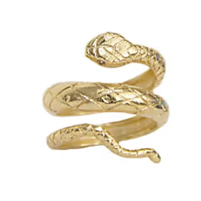 Marcia Moran Women's Gold Cobra Adjustable Band  Ring