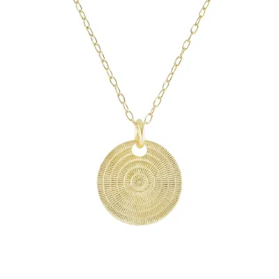 Marcia Moran Women's Gold Dulce Coin Necklace