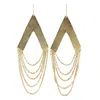 Marcia Moran Women's Gold Fenton Chain Loop Statement Earrings