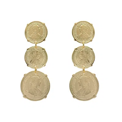 Marcia Moran Women's Gold Kindra Earrings