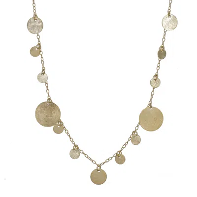 Marcia Moran Women's Gold Medina Short Coin Necklace