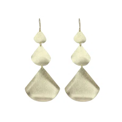 Marcia Moran Women's Gold Nevaeh Earrings In White