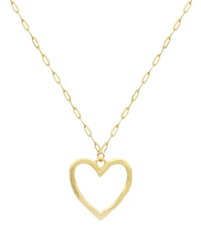 Marcia Moran Women's Gold Palermo Heart Necklace