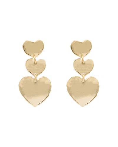 Marcia Moran Women's Gold Veneza Heart Earrings