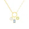 Marcia Moran Women's Green / Blue / Gold Micaela Necklace