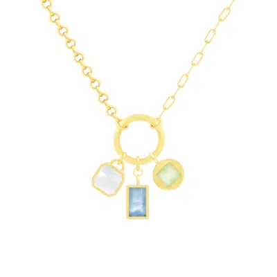 Marcia Moran Women's Green / Blue / Gold Micaela Necklace