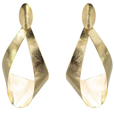 Marcia Moran Women's Lee Ann Drop Gold Earrings