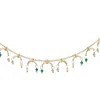 Marcia Moran Women's Mara Beaded Necklace In Green In Gold