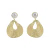 Marcia Moran Women's White Coleen Statement Earrings Pearl In White