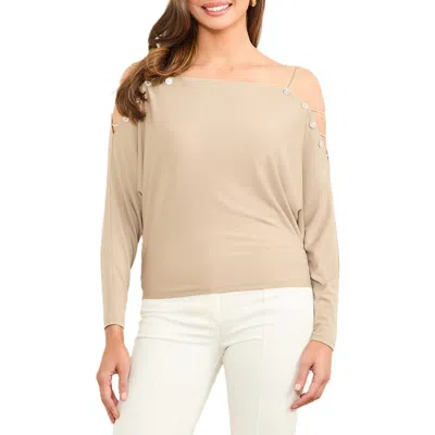 Marciano Adri Off The Shoulder Top In Beige
