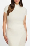 Marciano Agnes Alpaca Blend Short Sleeve Sweater In White