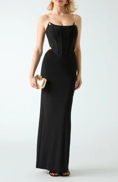Marciano Aisha Bandage Bodice Body-con Dress In Black