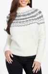 Marciano Akilah Fair Isle Mock Neck Sweater In Multi