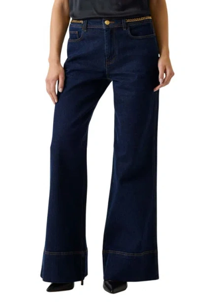 Marciano Alyssa Wide Leg Jeans In Blue
