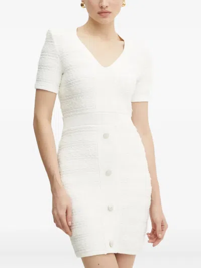 Marciano Amelia Short-sleeve Mini Dress In White