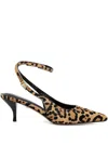 Marciano Ankle-strap Leopard Pumps In Multi