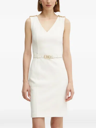 Marciano Belted Mini Dress In White
