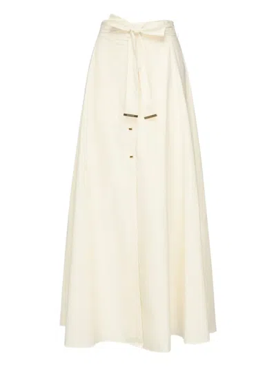 Marciano Bow-tie Button-front Skirt In Neutral