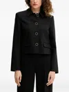 Marciano Button Collared Jacket In Black