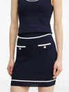 Marciano Button-detail Mini Skirt In Blue