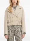 Marciano Button Double-breasted Jacket In Neutral