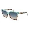 Marciano By Guess Turquoise Acetate Sunglasses In Blue