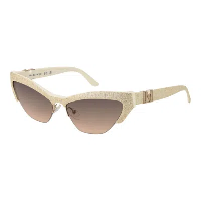 Marciano By Guess Cream Acetate Sunglasses In Neutral
