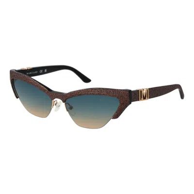 Marciano By Guess Black Acetate Sunglasses In Brown