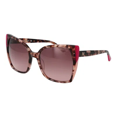Marciano By Guess Brown Acetate Sunglasses