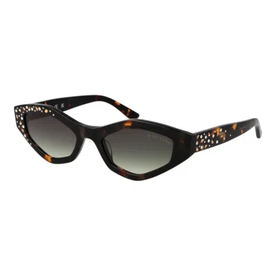 Marciano By Guess Brown Acetate Sunglasses In Black
