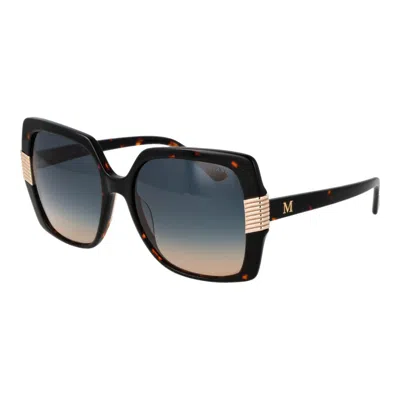 Marciano By Guess Brown Acetate Sunglasses In Multi