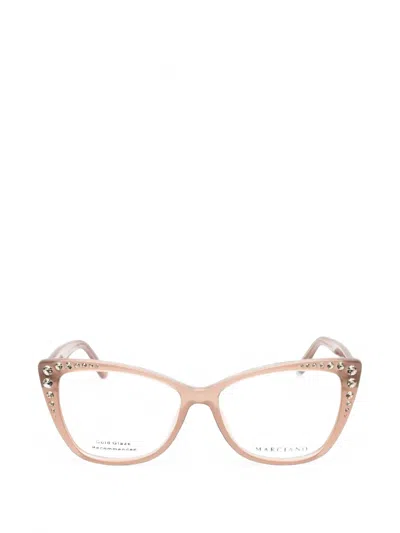 Marciano By Guess Crystal-embellished Cat-eye Glasses In Purple