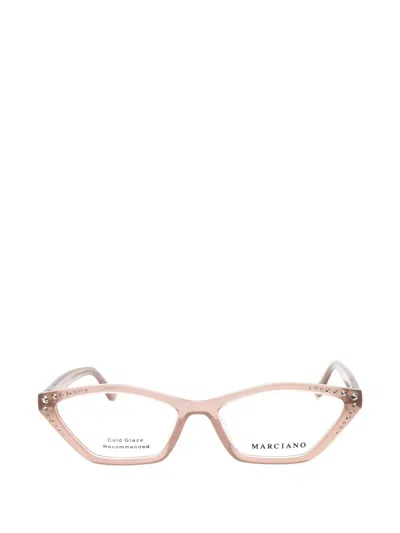 Marciano By Guess Crystal-embellished Cat-eye Glasses In Red