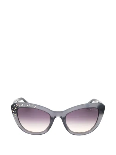 Marciano By Guess Crystal-embellished Cat-eye Sunglasses In White