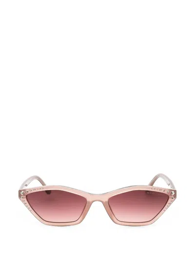 Marciano By Guess Crystal-embellished Cat-eye Sunglasses In Pink