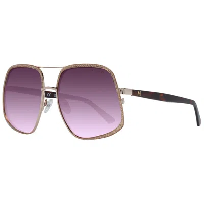 Marciano By Guess Gold Women Sunglasses In Purple